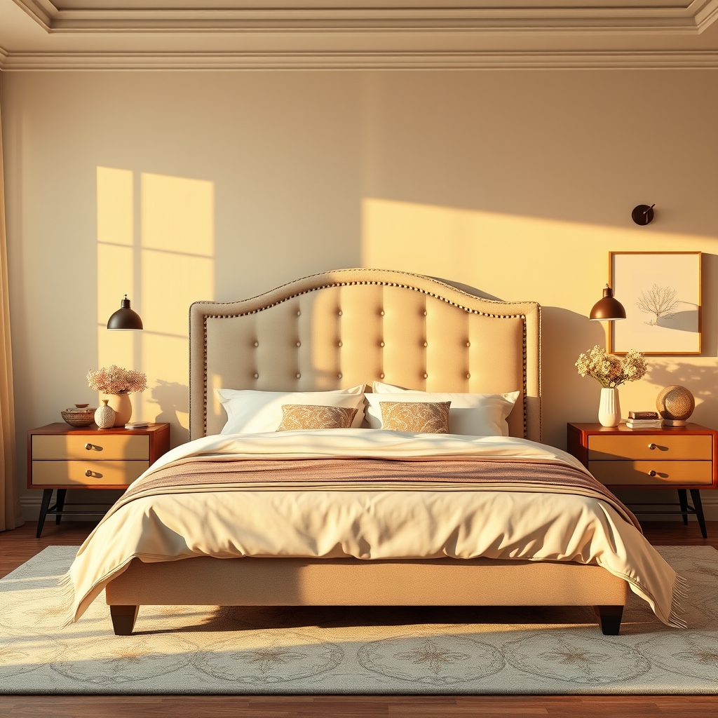 Bed frame with headboard - Illustration 3