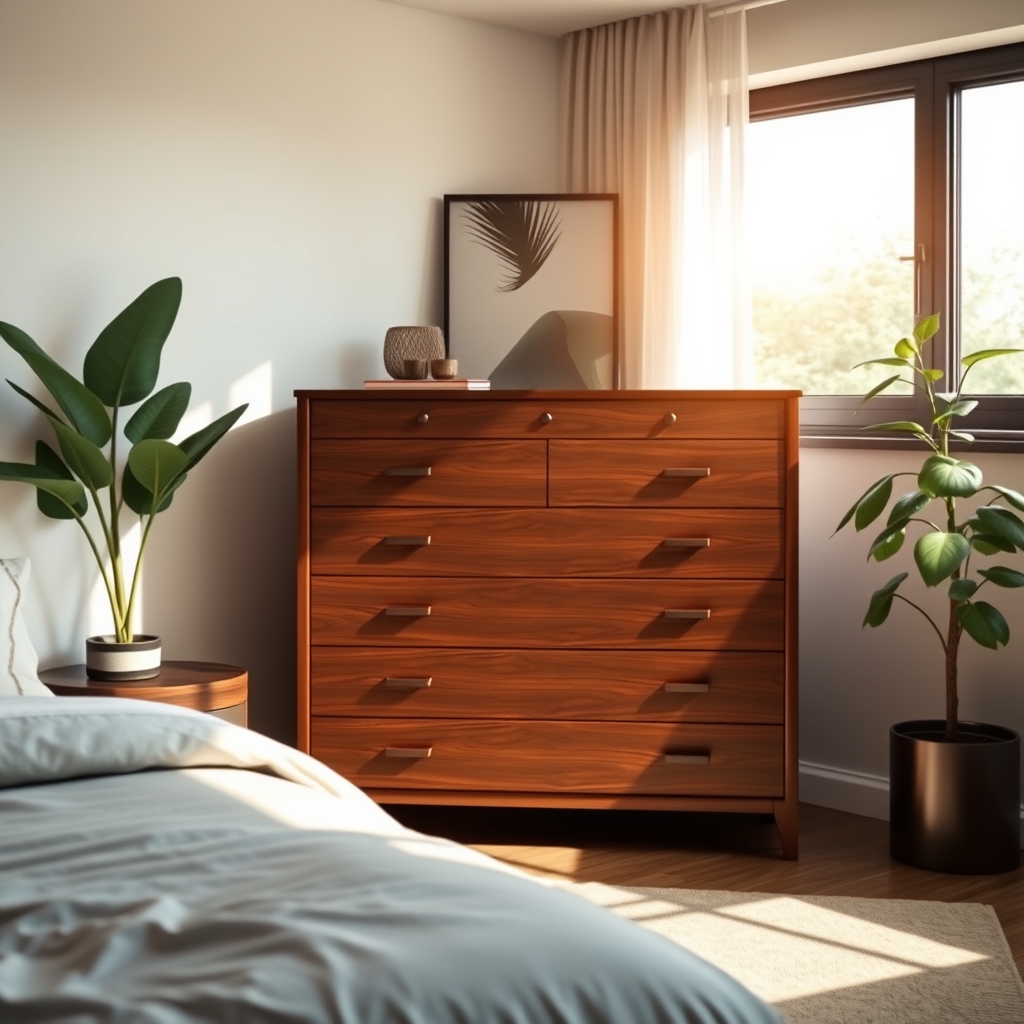 Dark wood dresser - Illustration 1