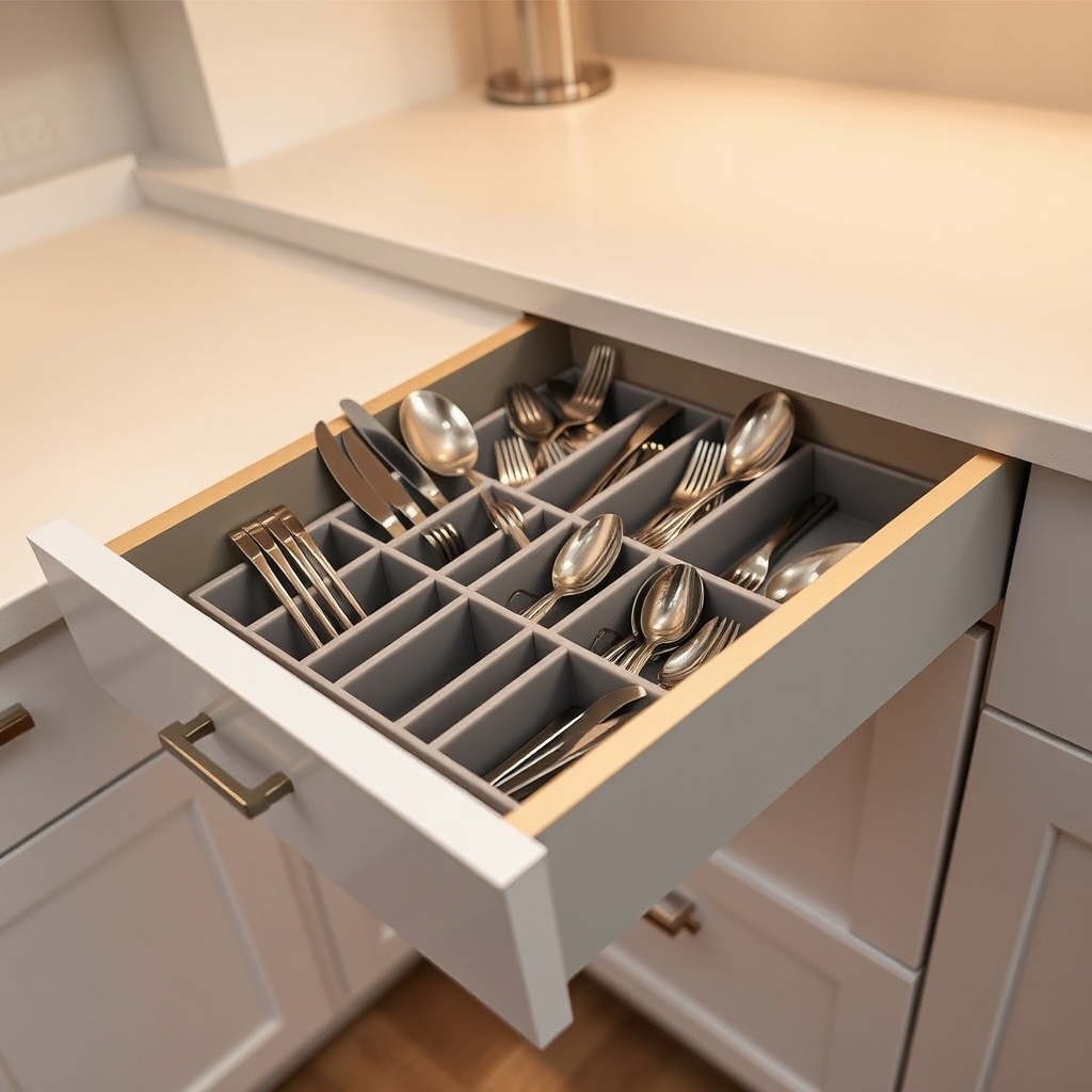 utensil organizer in action