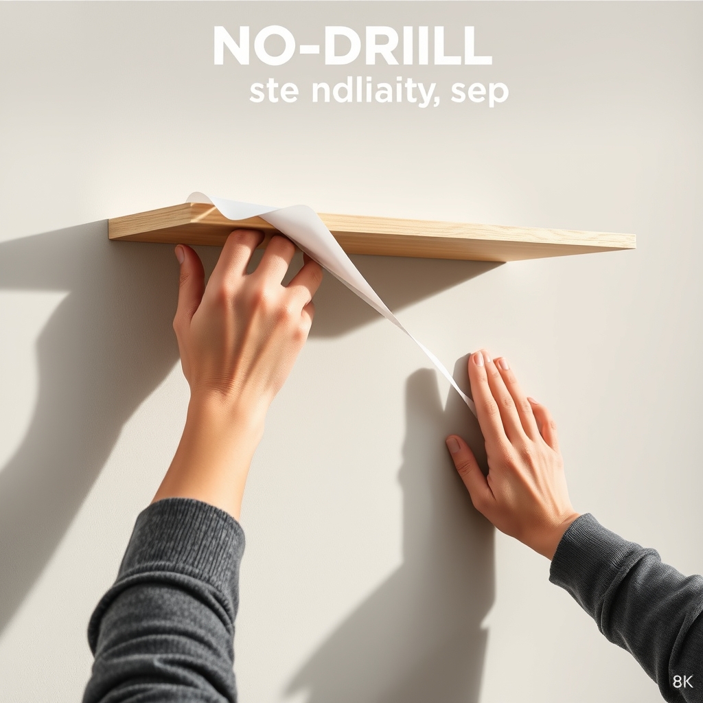 no drill wall storage - Illustration 2