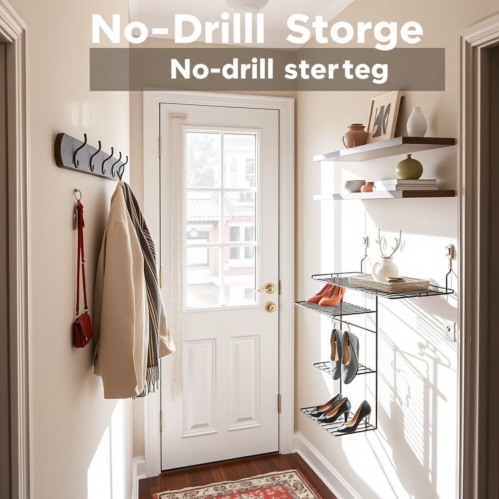 no drill wall storage - Illustration 3