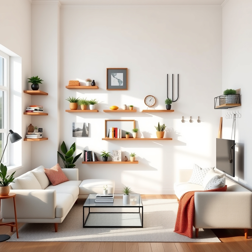 no drill wall storage - Illustration 1