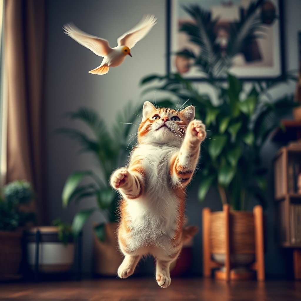 flying bird cat toy - Illustration 3