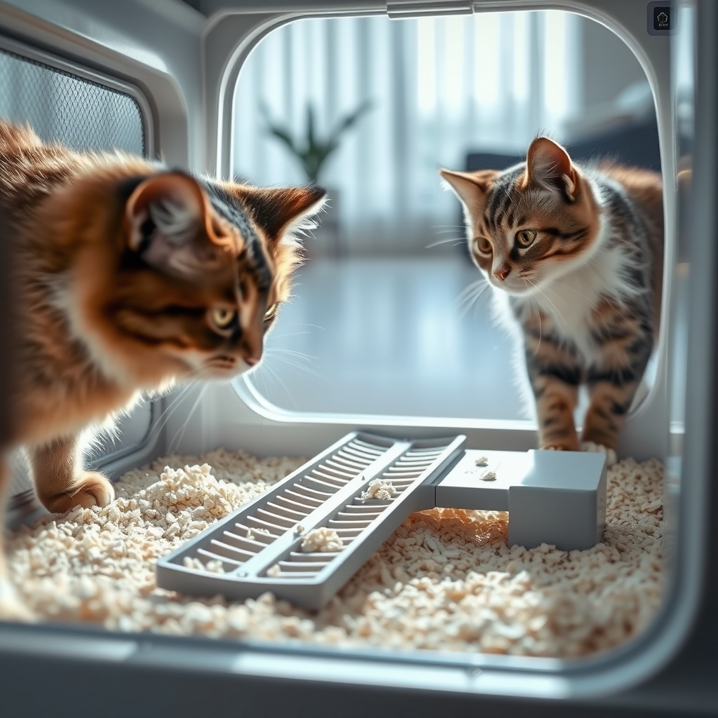 self-cleaning litter box - Illustration 2