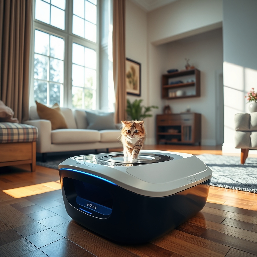 self-cleaning litter box - Illustration 1